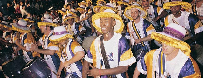 Drumming group during Montevideo carnival